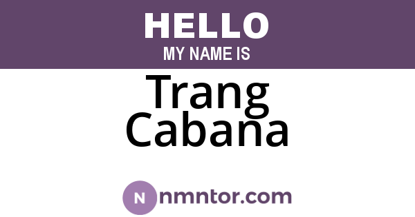 Trang Cabana