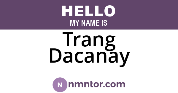 Trang Dacanay