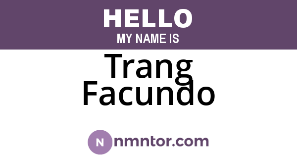 Trang Facundo