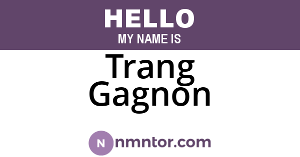 Trang Gagnon