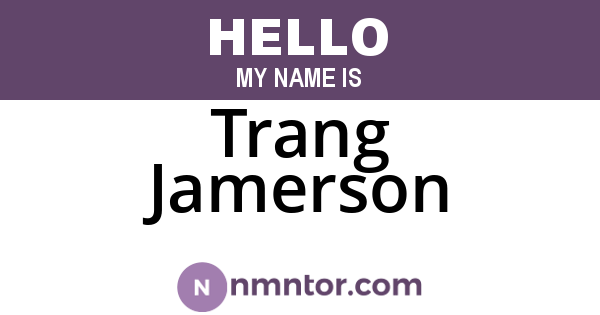 Trang Jamerson