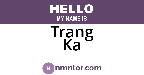 Trang Ka