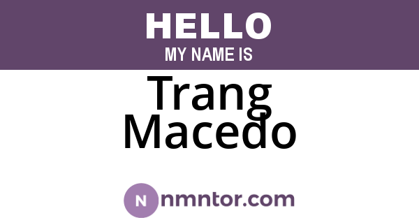 Trang Macedo