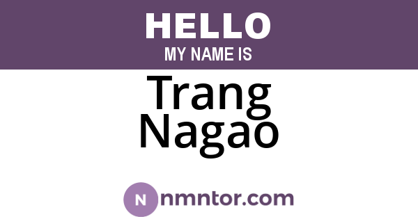 Trang Nagao