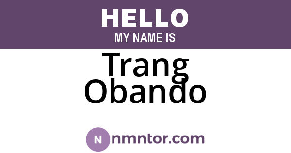 Trang Obando