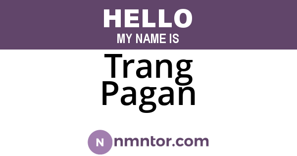 Trang Pagan