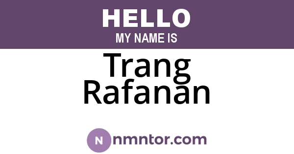 Trang Rafanan