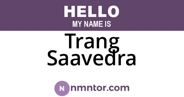 Trang Saavedra