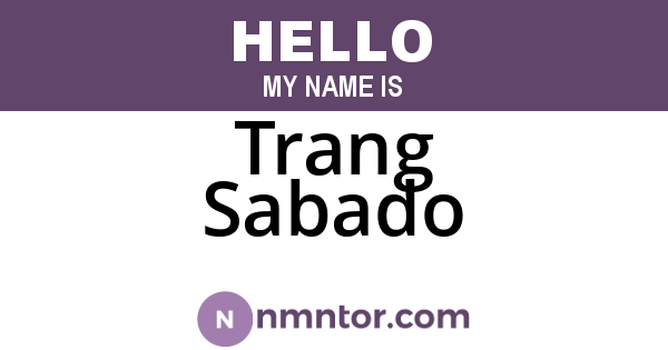 Trang Sabado