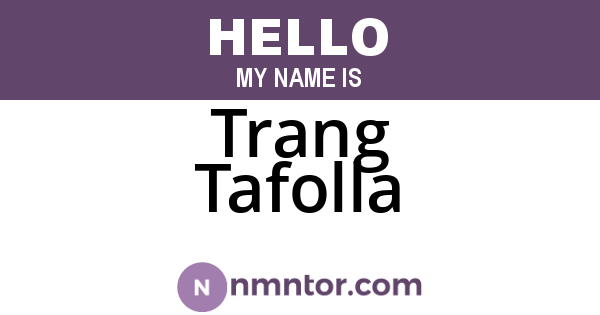 Trang Tafolla