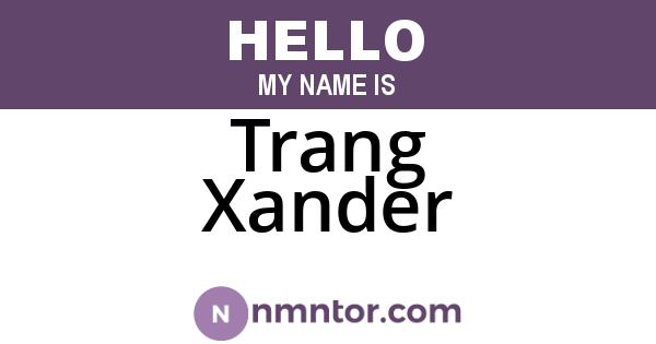 Trang Xander