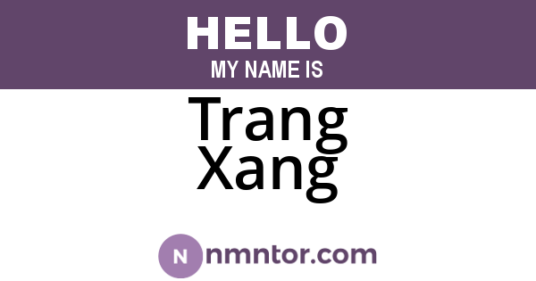 Trang Xang