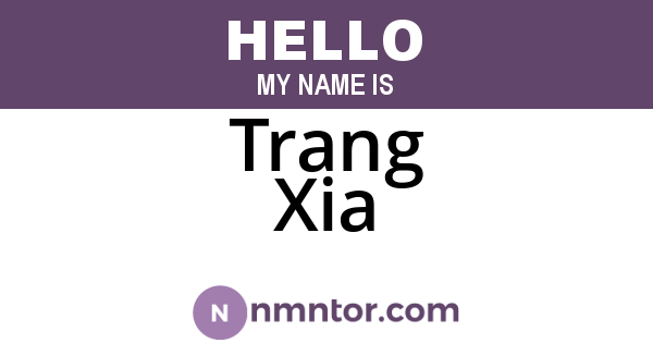 Trang Xia