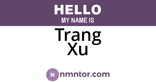 Trang Xu