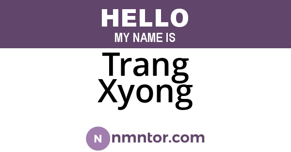 Trang Xyong