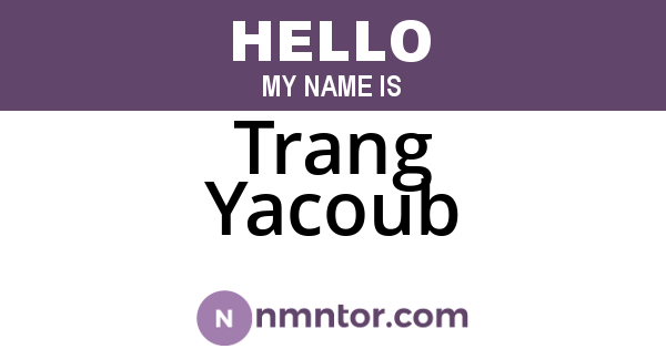 Trang Yacoub