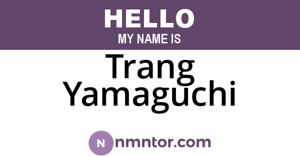 Trang Yamaguchi