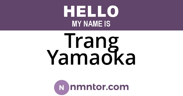 Trang Yamaoka
