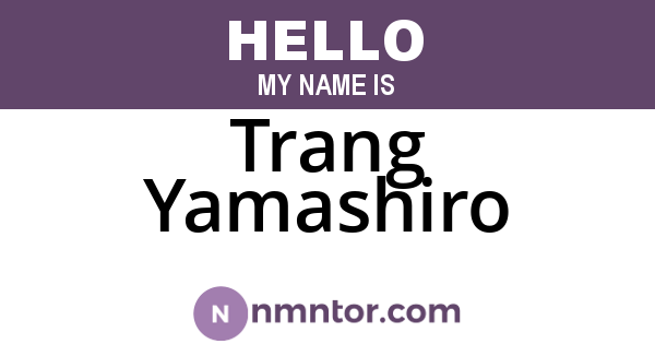 Trang Yamashiro