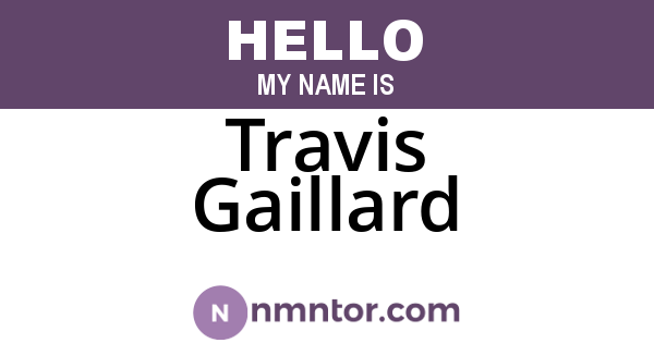 Travis Gaillard