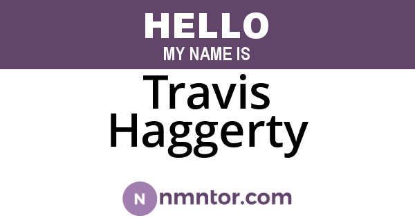 Travis Haggerty