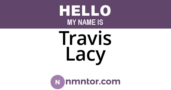 Travis Lacy