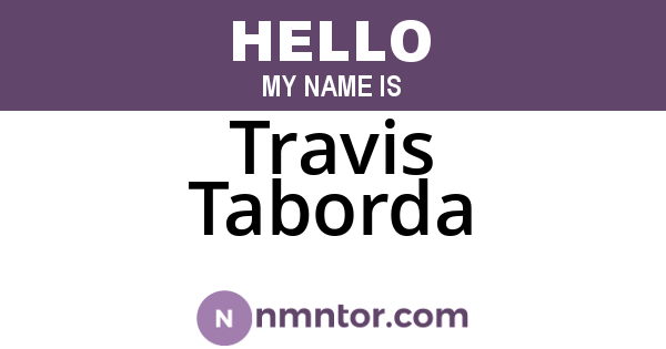 Travis Taborda