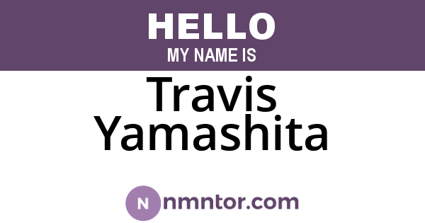Travis Yamashita