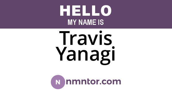 Travis Yanagi