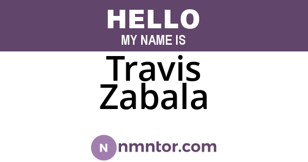 Travis Zabala
