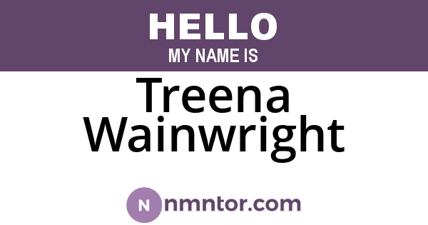 Treena Wainwright