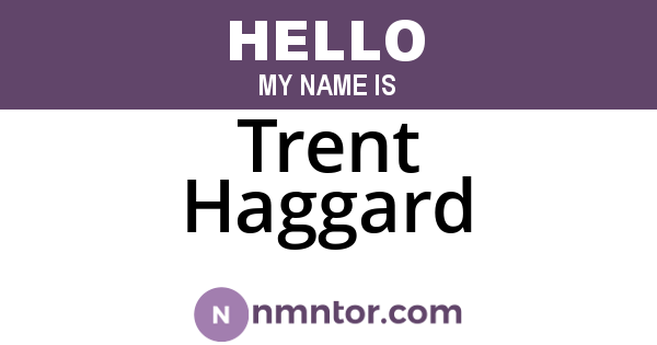 Trent Haggard