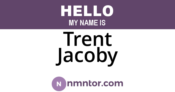 Trent Jacoby