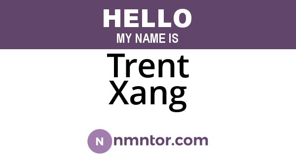 Trent Xang