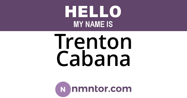 Trenton Cabana