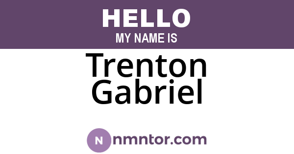 Trenton Gabriel