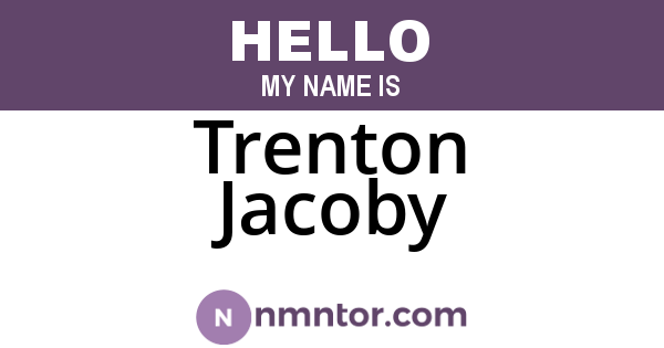 Trenton Jacoby
