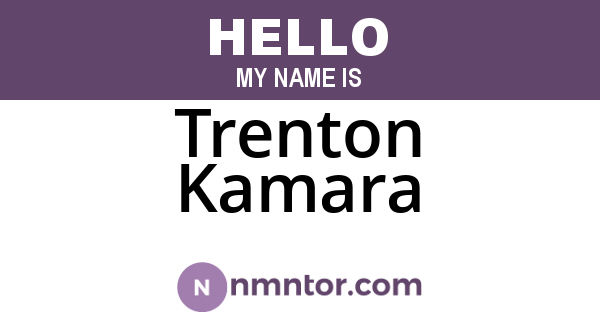 Trenton Kamara