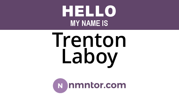 Trenton Laboy