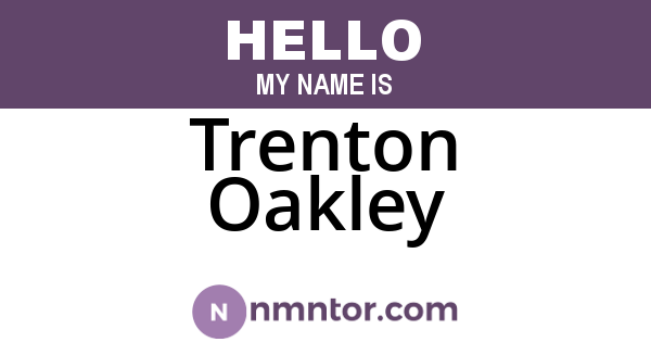 Trenton Oakley
