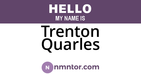 Trenton Quarles