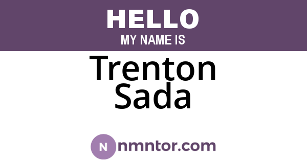 Trenton Sada