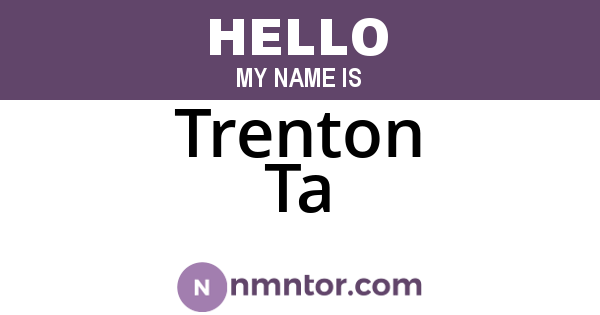 Trenton Ta