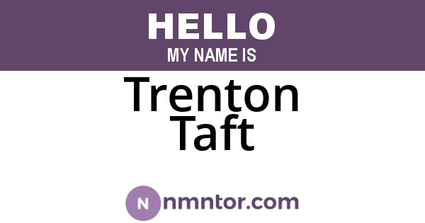 Trenton Taft