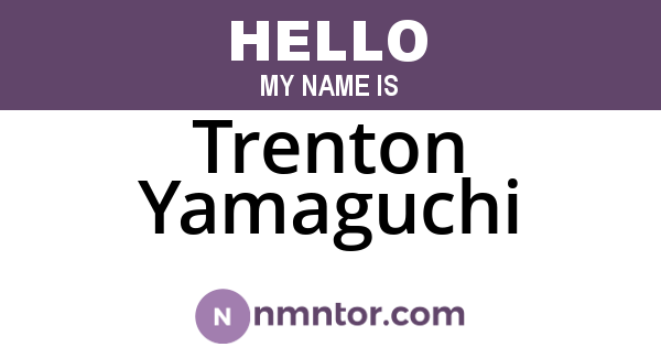 Trenton Yamaguchi