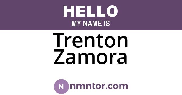 Trenton Zamora