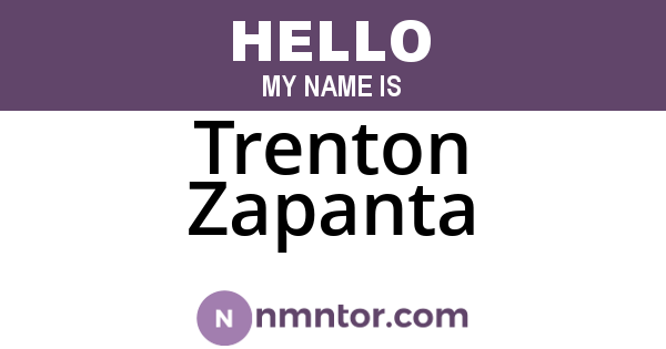 Trenton Zapanta