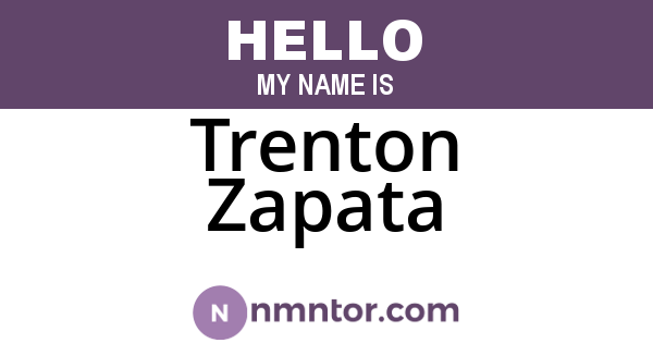 Trenton Zapata