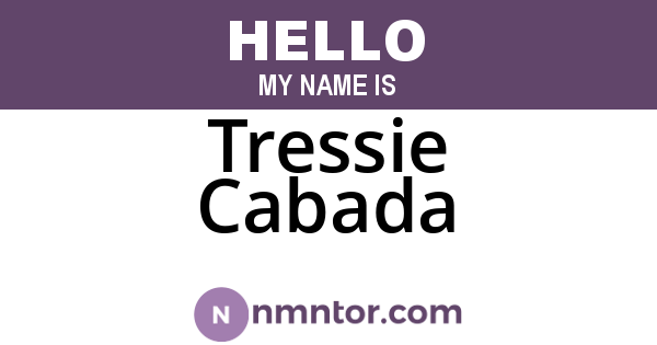 Tressie Cabada