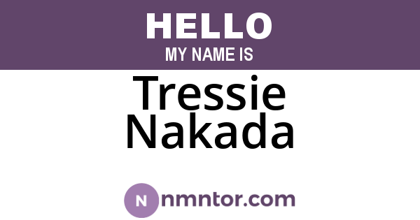 Tressie Nakada